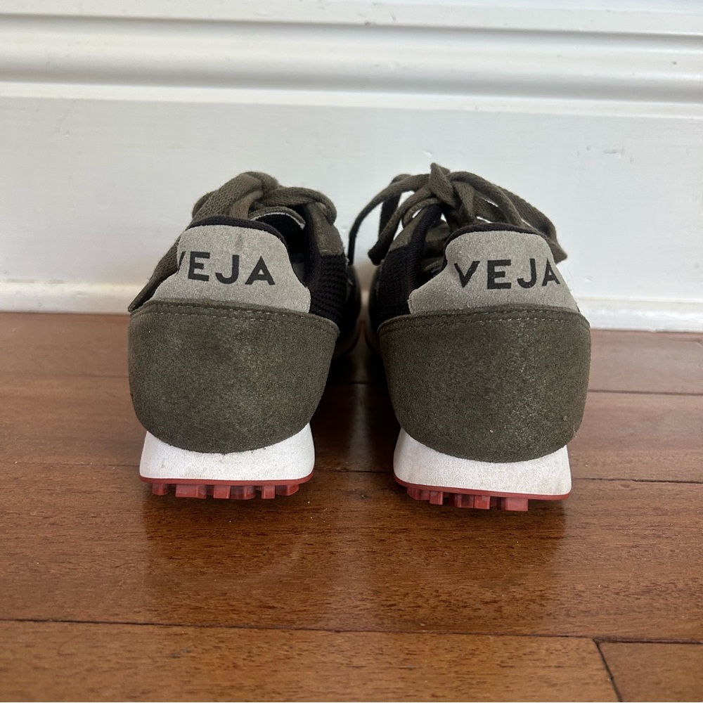 Veja Black and Olive Sneakers - Picture 9 of 12